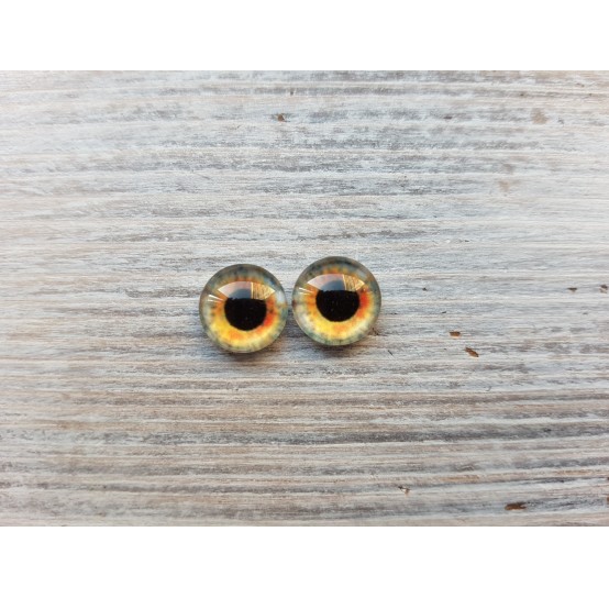 Glass eyes Yellow 1, ~ Ø 1 cm