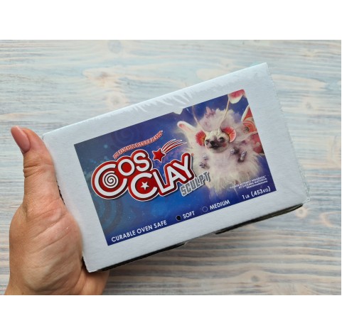 CosClay Sculpt Gray Soft, 453 g (1 lb)