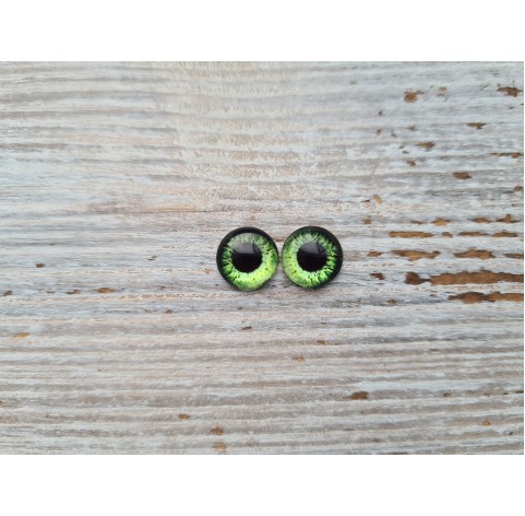 Glass eyes Green 14, ~ Ø 1 cm
