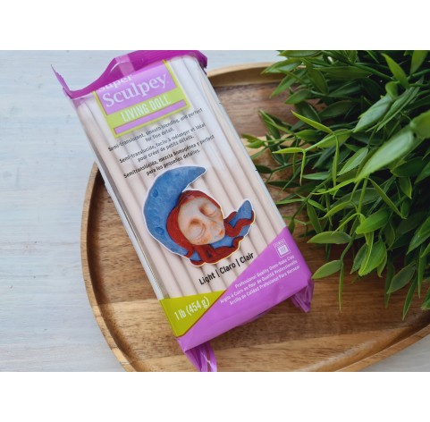 Sculpey Living Doll, light, 454g (1lb), oven-hardening polymer clay for making dolls