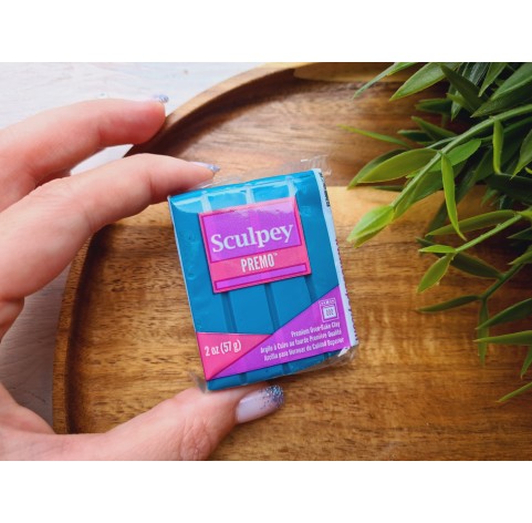Sculpey Premo, teal, Nr. 5021, 57g (2oz), oven-hardening polymer clay