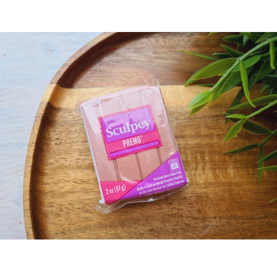 Sculpey Premo, rose gold metallic, Nr.5074, 57g (2oz), oven-hardening polymer clay