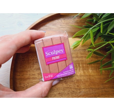 Sculpey Premo, rose gold metallic, Nr.5074, 57g (2oz), oven-hardening polymer clay