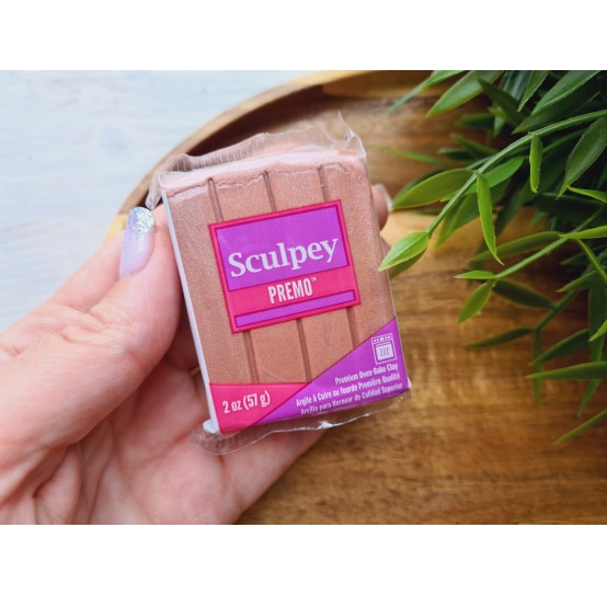 Sculpey Premo, rose gold metallic, Nr.5074, 57g (2oz), oven-hardening polymer clay