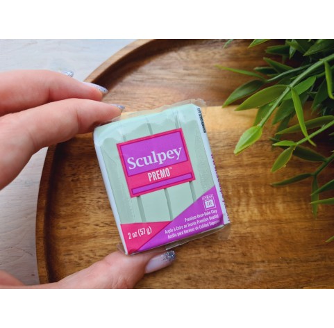 Sculpey Premo, sage, Nr.5074, 57g (2oz), oven-hardening polymer clay