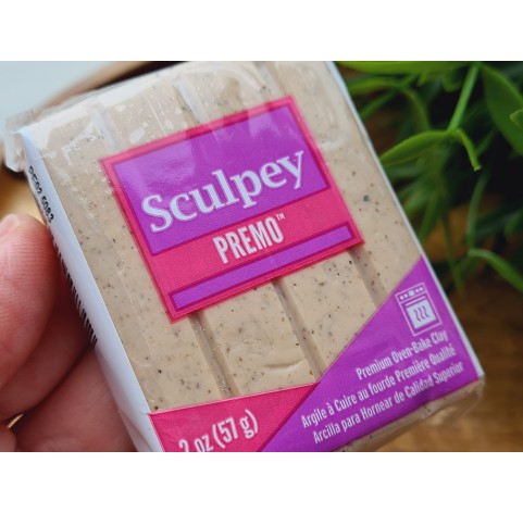 Sculpey Premo, tan granite, Nr.5083, 57g (2oz), oven-hardening polymer clay