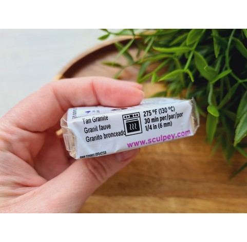 Sculpey Premo, tan granite, Nr.5083, 57g (2oz), oven-hardening polymer clay