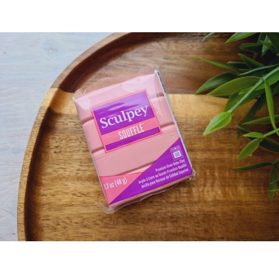Sculpey Souffle, french pink, Nr.6014, 48g (1.7oz), oven-hardening polymer clay