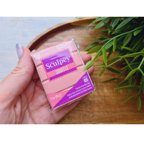 Sculpey Souffle, french pink, Nr.6014, 48g (1.7oz), oven-hardening polymer clay