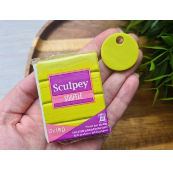 Sculpey Souffle, citron, Nr.6019, 48g (1.7oz), oven-hardening polymer clay