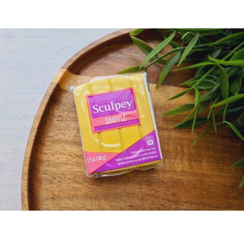 Sculpey Souffle, honey mustard, Nr.6027, 48g (1.7oz), oven-hardening polymer clay
