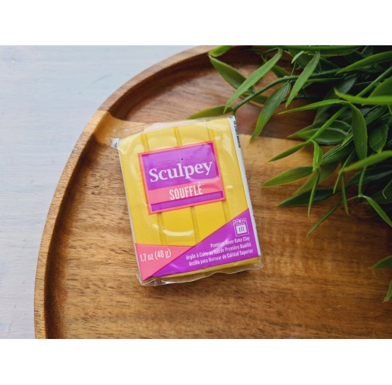 Sculpey Souffle, honey mustard, Nr.6027, 48g (1.7oz), oven-hardening polymer clay