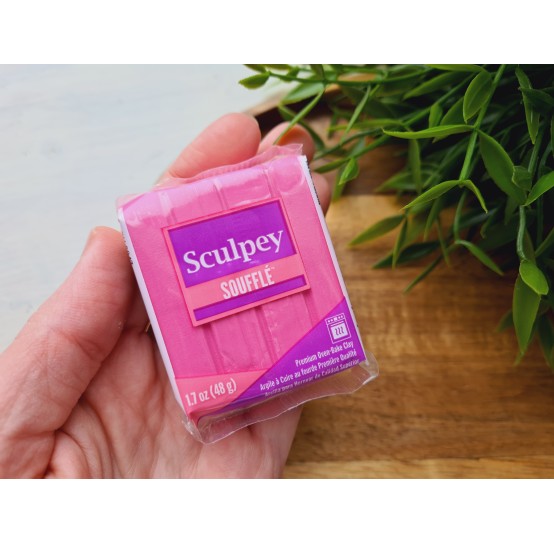 Sculpey Souffle, peony, Nr.6047, 48g (1.7oz), oven-hardening polymer clay