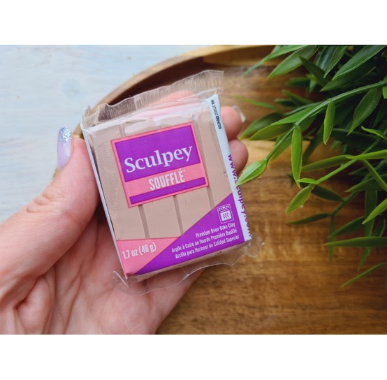 Sculpey Souffle, almond rose, Nr.6055, 48g (1.7oz), oven-hardening polymer clay