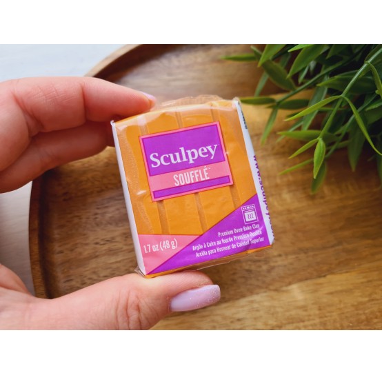 Sculpey Souffle, creme brulee, Nr.6091, 48g (1.7oz), oven-hardening polymer clay