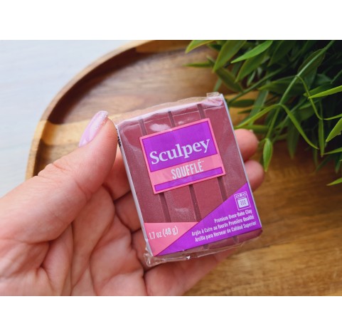 Sculpey Souffle, spiced rum, Nr.6320, 48g (1.7oz), oven-hardening polymer clay