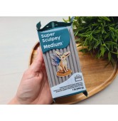 Super Sculpey Medium Blend, gray, 454g (1lb), oven-hardening polymer clay