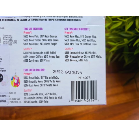 Sculpey Premo neon and Souffle pastel multipack, pack of 12 colors, 323g (11.4oz), oven-hardening polymer clay