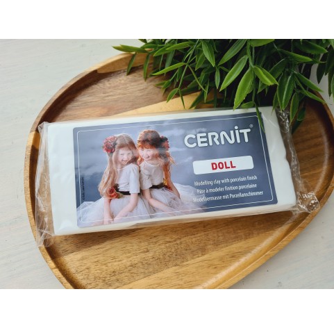 Cernit Doll, white, Nr. 010, 500g (17.63oz), oven-hardening polymer clay