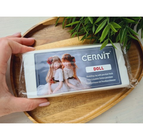 Cernit Doll, white, Nr. 010, 500g (17.63oz), oven-hardening polymer clay
