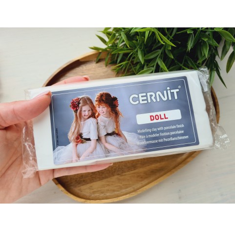 Cernit Doll, white, Nr. 010, 500g (17.63oz), oven-hardening polymer clay