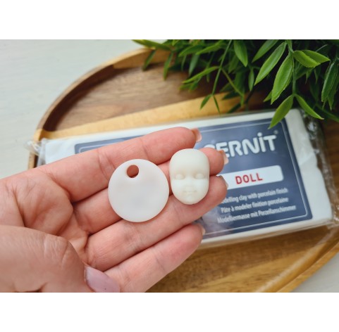 Cernit Doll, white, Nr. 010, 500g (17.63oz), oven-hardening polymer clay