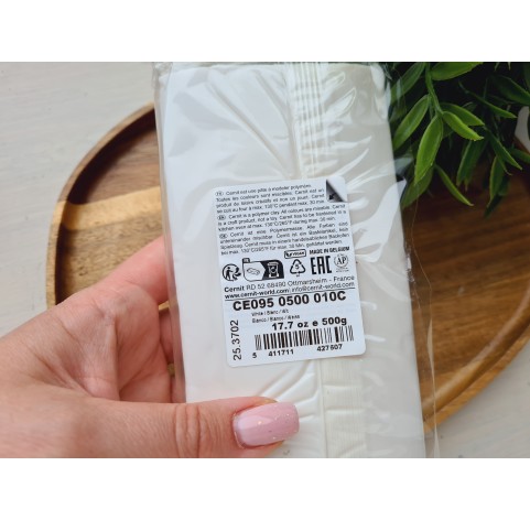 Cernit Doll, white, Nr. 010, 500g (17.63oz), oven-hardening polymer clay