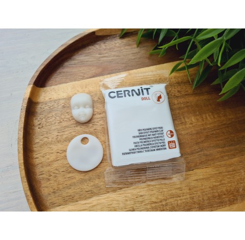 Cernit Doll, white, Nr. 010, 56g (2oz), oven-hardening polymer clay