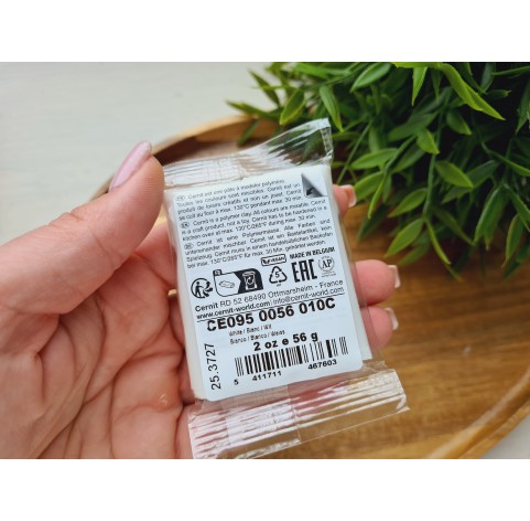 Cernit Doll, white, Nr. 010, 56g (2oz), oven-hardening polymer clay