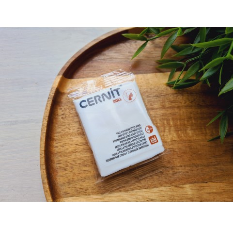 Cernit Doll, white, Nr. 010, 56g (2oz), oven-hardening polymer clay