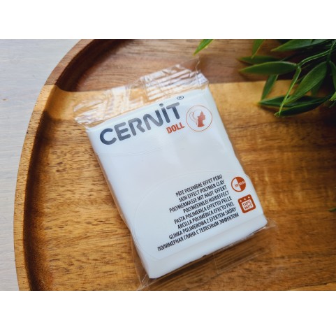 Cernit Doll, white, Nr. 010, 56g (2oz), oven-hardening polymer clay