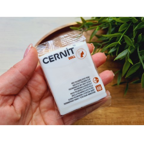 Cernit Doll, white, Nr. 010, 56g (2oz), oven-hardening polymer clay