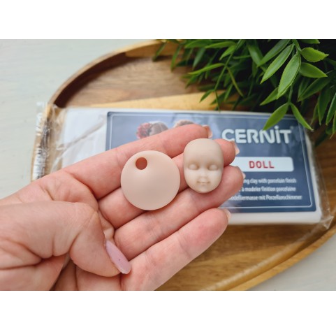 Cernit Doll, biscuit, Nr. 042, 500g (17.63oz), oven-hardening polymer clay