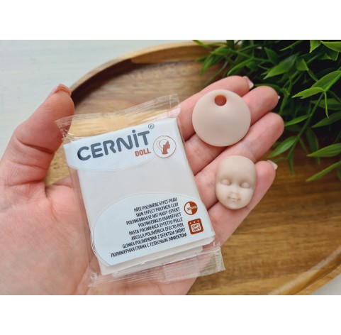 Cernit Doll, biscuit, Nr. 042, 56g (2oz), oven-hardening polymer clay