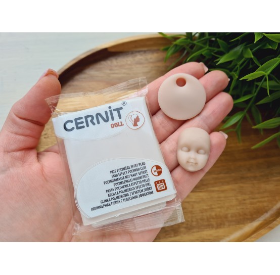 Cernit Doll, biscuit, Nr. 042, 56g (2oz), oven-hardening polymer clay