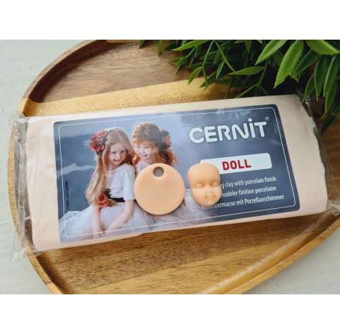 Cernit Doll, rose-beige, Nr. 425, 500g (17.63oz), oven-hardening polymer clay