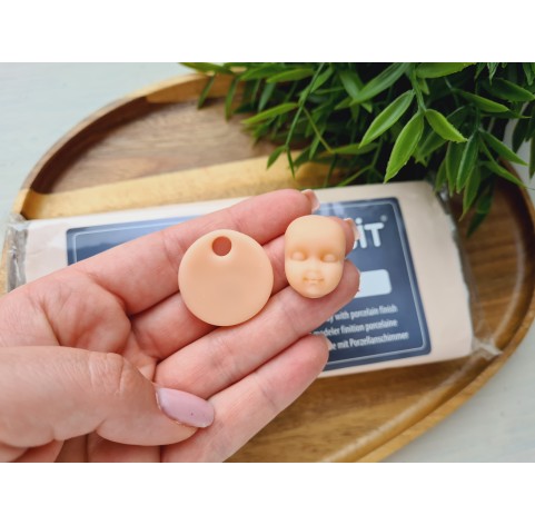 Cernit Doll, rose-beige, Nr. 425, 500g (17.63oz), oven-hardening polymer clay