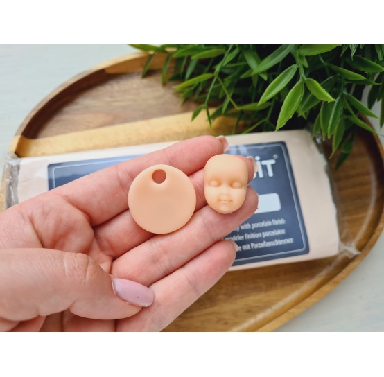 Cernit Doll, rose-beige, Nr. 425, 500g (17.63oz), oven-hardening polymer clay