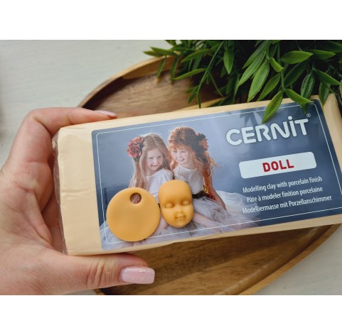 Cernit Doll, almond, Nr. 744, 500g (17.63oz), oven-hardening polymer clay