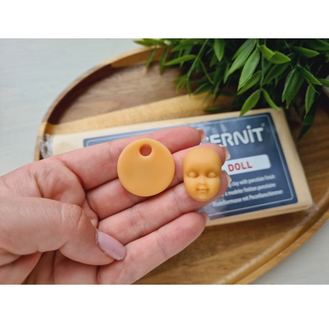 Cernit Doll, almond, Nr. 744, 500g (17.63oz), oven-hardening polymer clay