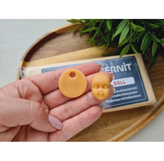 Cernit Doll, almond, Nr. 744, 500g (17.63oz), oven-hardening polymer clay
