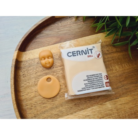 Cernit Doll, almond, Nr. 744, 56g (2oz), oven-hardening polymer clay