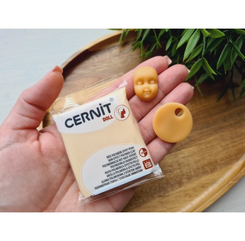 Cernit Doll, almond, Nr. 744, 56g (2oz), oven-hardening polymer clay