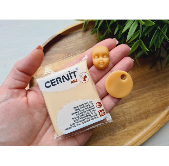 Cernit Doll, almond, Nr. 744, 56g (2oz), oven-hardening polymer clay