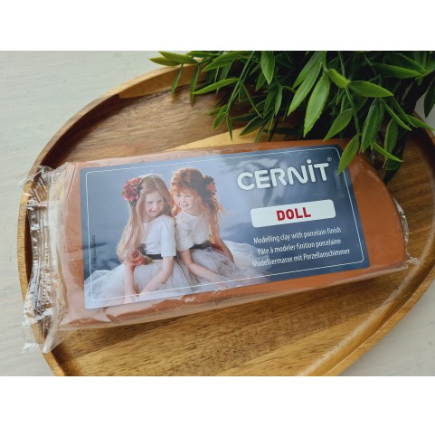 Cernit Doll, caramel, Nr. 807, 500g (17.63oz), oven-hardening polymer clay