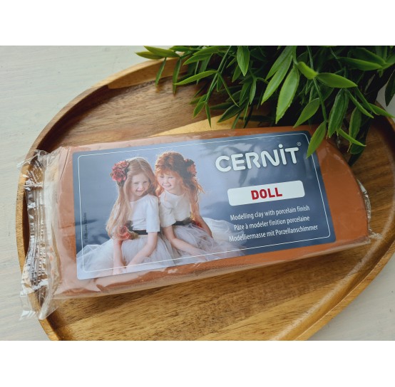 Cernit Doll, caramel, Nr. 807, 500g (17.63oz), oven-hardening polymer clay