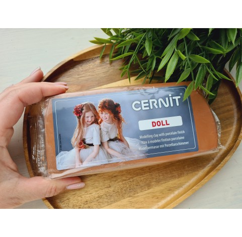 Cernit Doll, caramel, Nr. 807, 500g (17.63oz), oven-hardening polymer clay