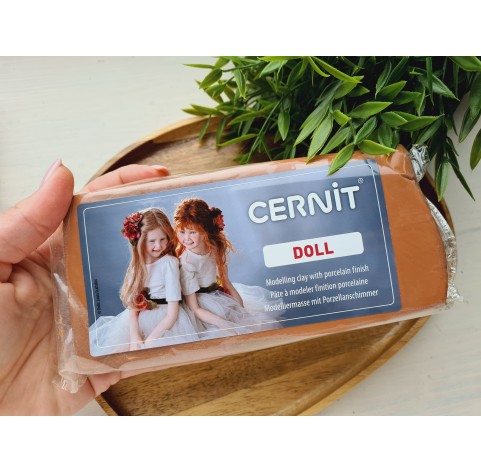 Cernit Doll, caramel, Nr. 807, 500g (17.63oz), oven-hardening polymer clay