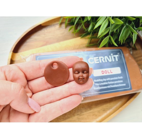 Cernit Doll, caramel, Nr. 807, 500g (17.63oz), oven-hardening polymer clay