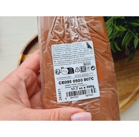 Cernit Doll, caramel, Nr. 807, 500g (17.63oz), oven-hardening polymer clay